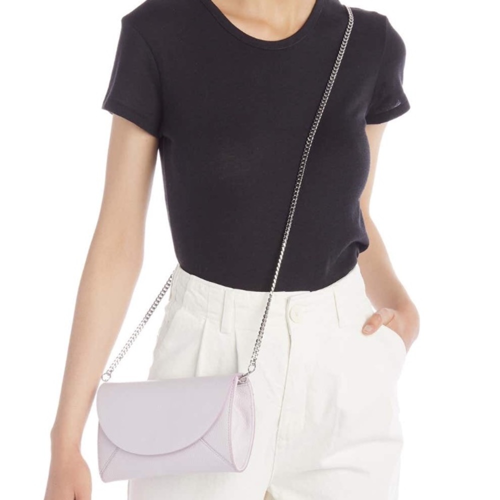 NWT 14th & Union Sutton Flap Leather Clutch